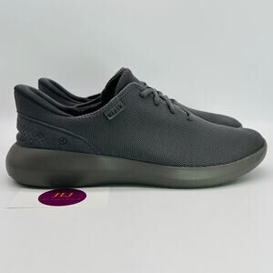 Kizik Men's Madrid Eco Knit Graphite Monochrome Hands Free Sneakers Size 8.5